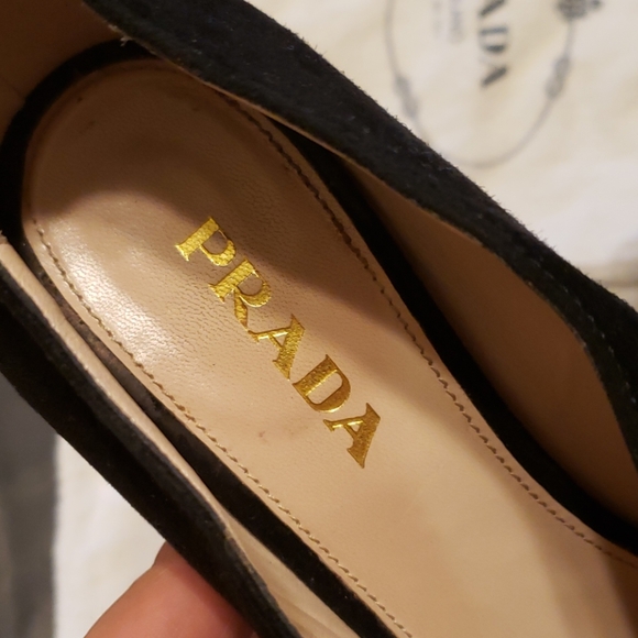 Prada black ⚫ Suede heels - Picture 2 of 11